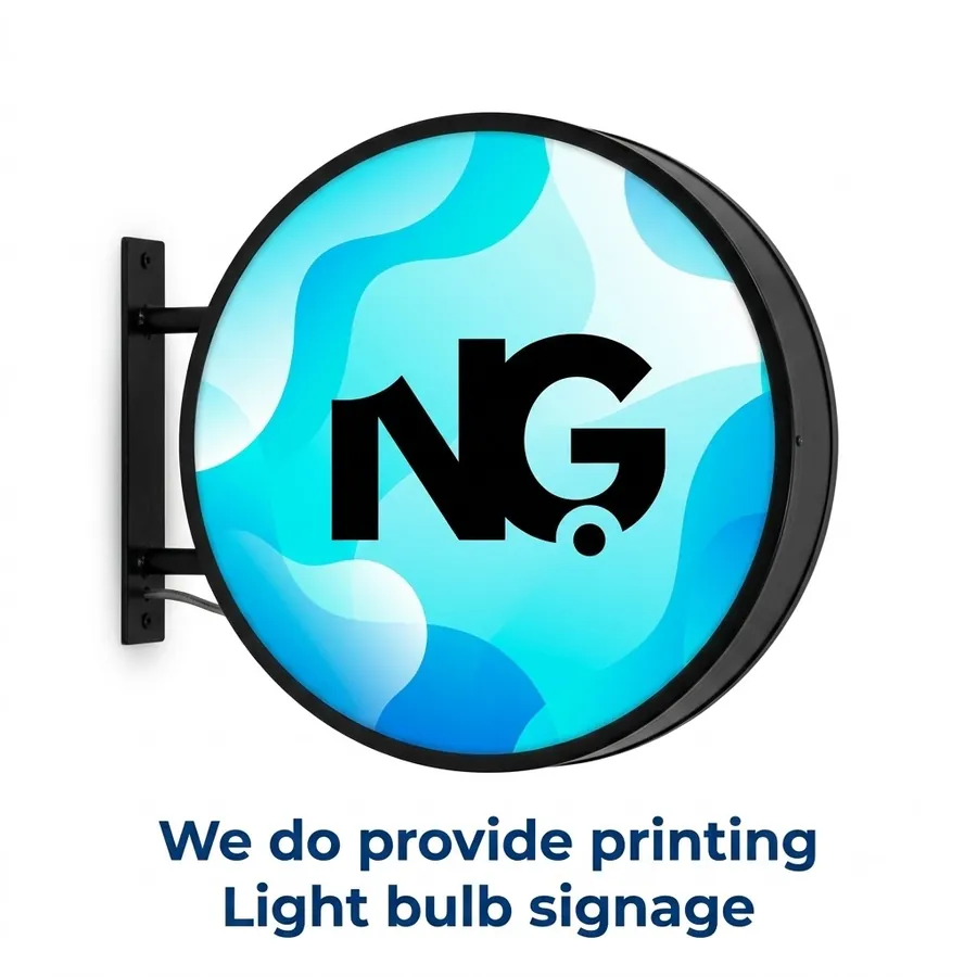 Light bulb signage