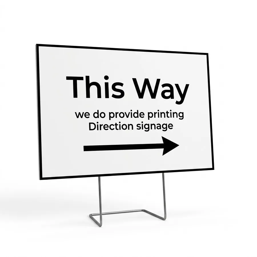 Direction signage