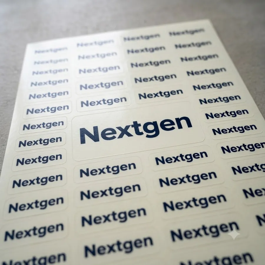 Transparent sticker