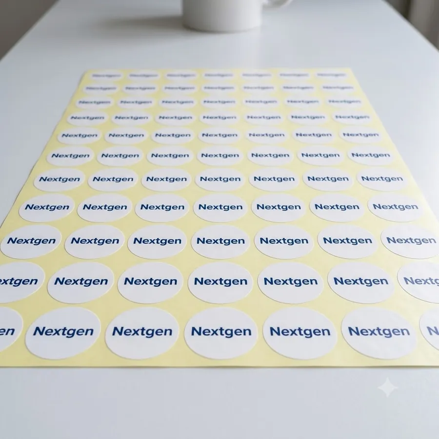 White PP sticker